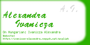 alexandra ivanicza business card